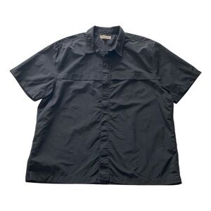 Madewell Men’s L  (Re)sourced‎ Everywear Boxy Snap Button Black Gorpcore